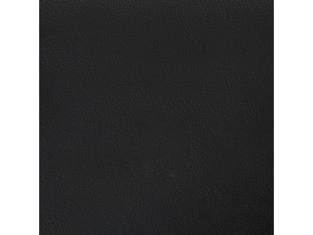 Canapé Chesterfield droit 2 places noir simili cuir