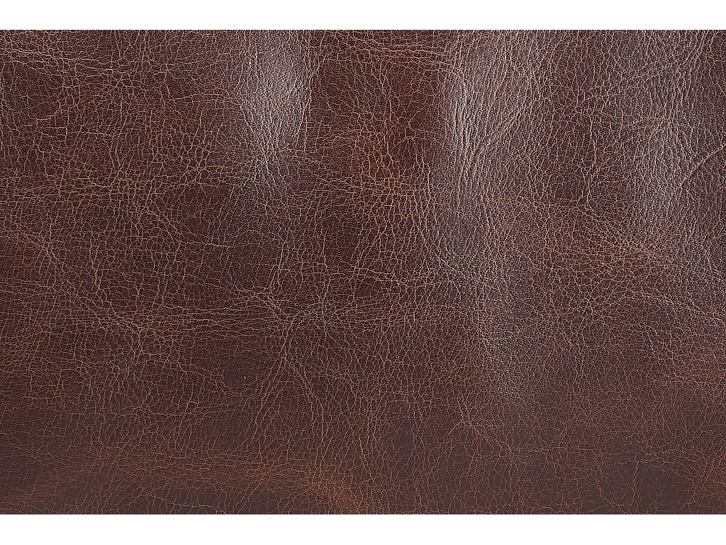 Canapé Chesterfield droit 3 places marron cuir - Clotaire