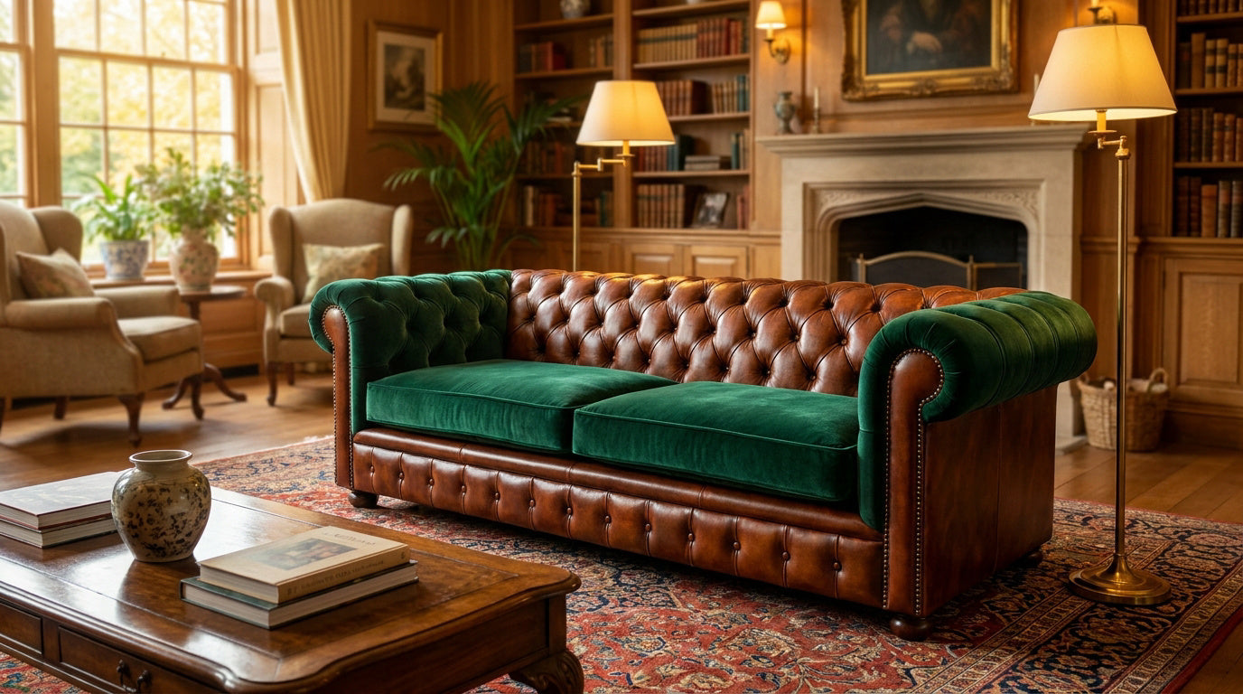 Comment choisir la Matière et revêtement de son canapé Chesterfield ?