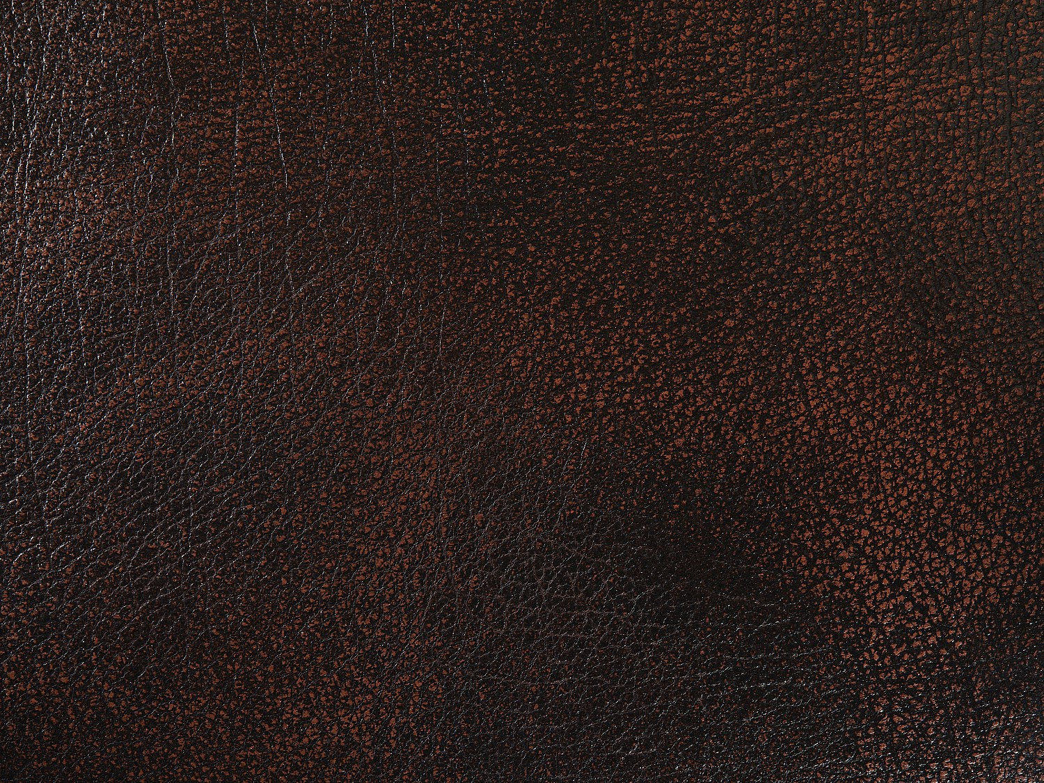 Canapé Chesterfield droit 3 places marron cuir - Brenton