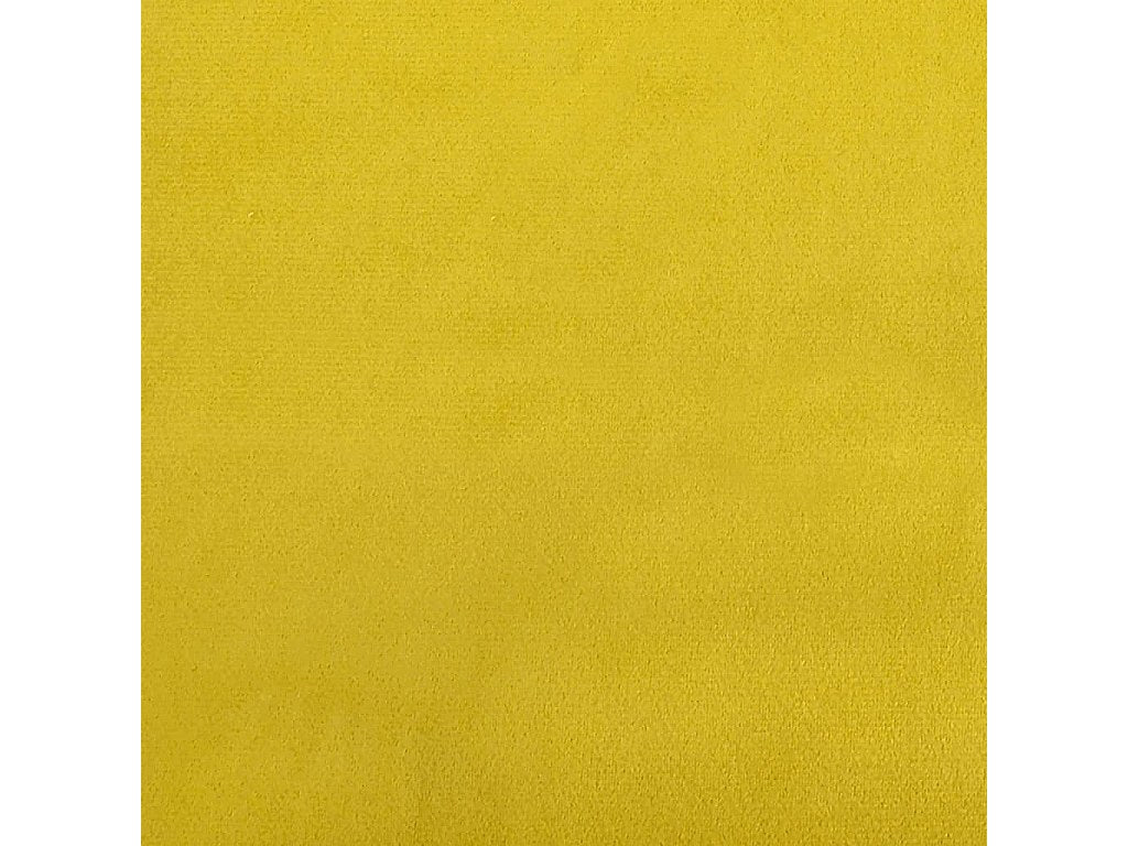 Canapé Chesterfield droit 3 places jaune velours