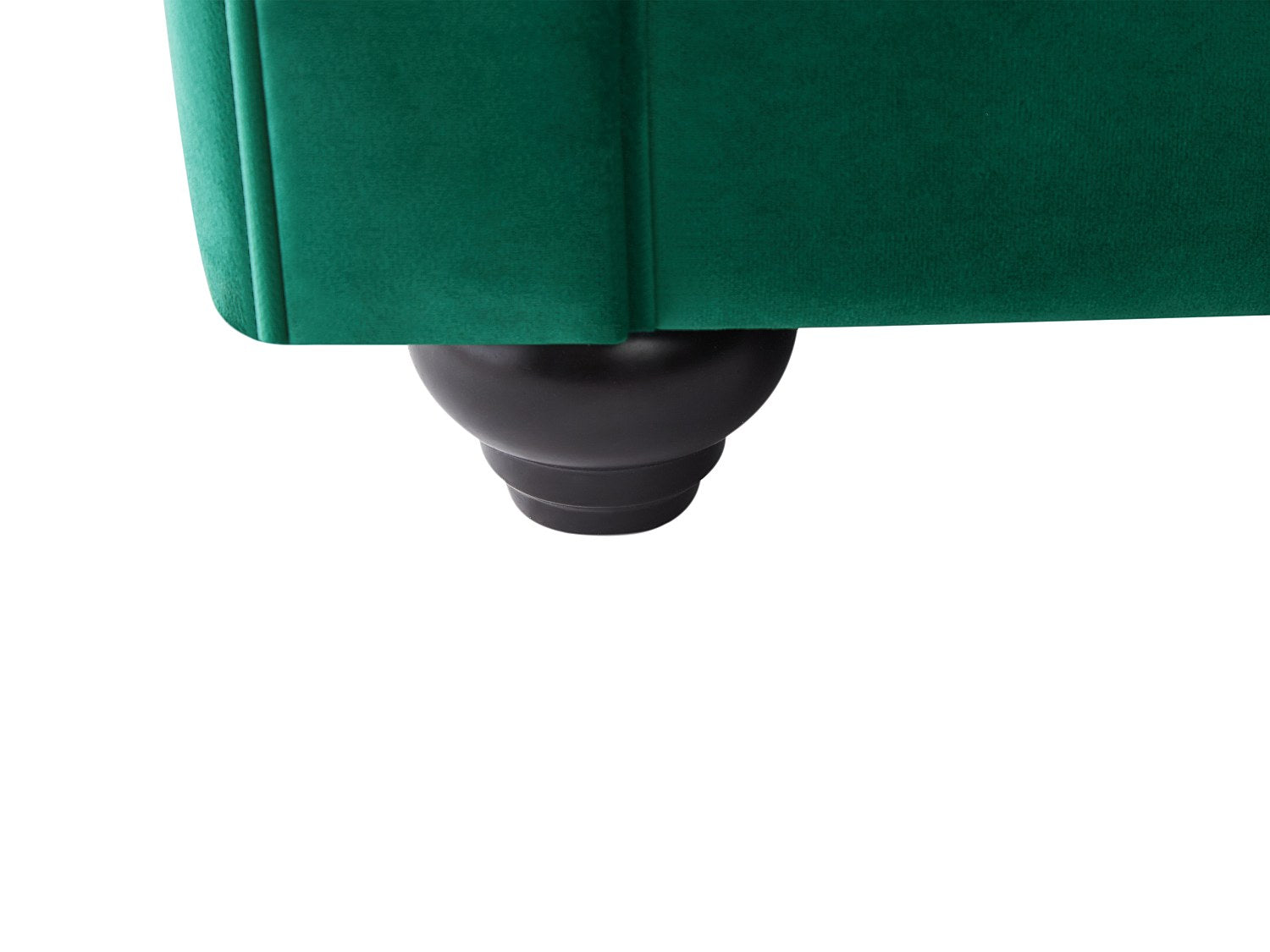 Canapé Chesterfield angle vert velours - Toledo