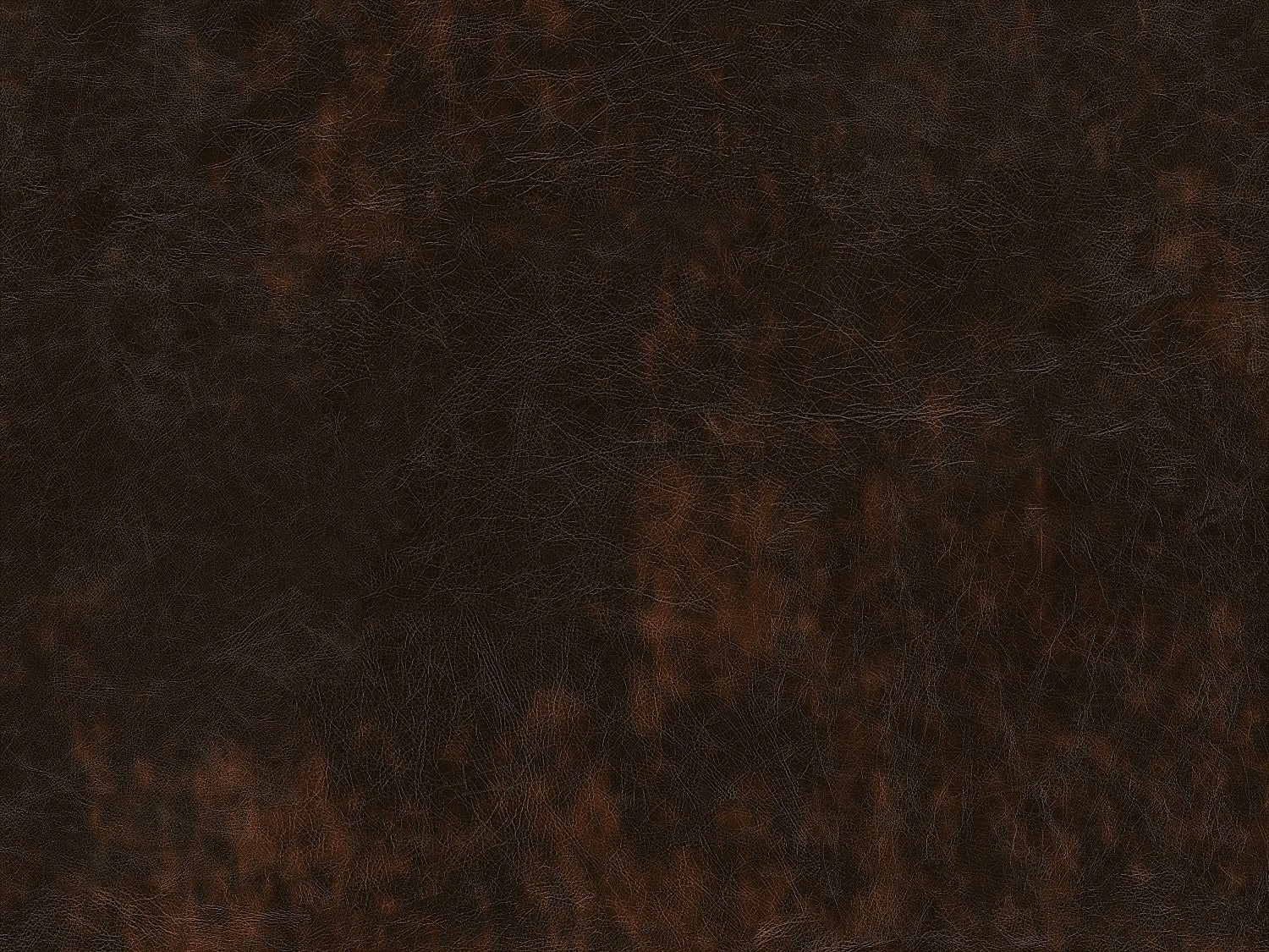 Canapé Chesterfield droit 2 places marron cuir - Brenton