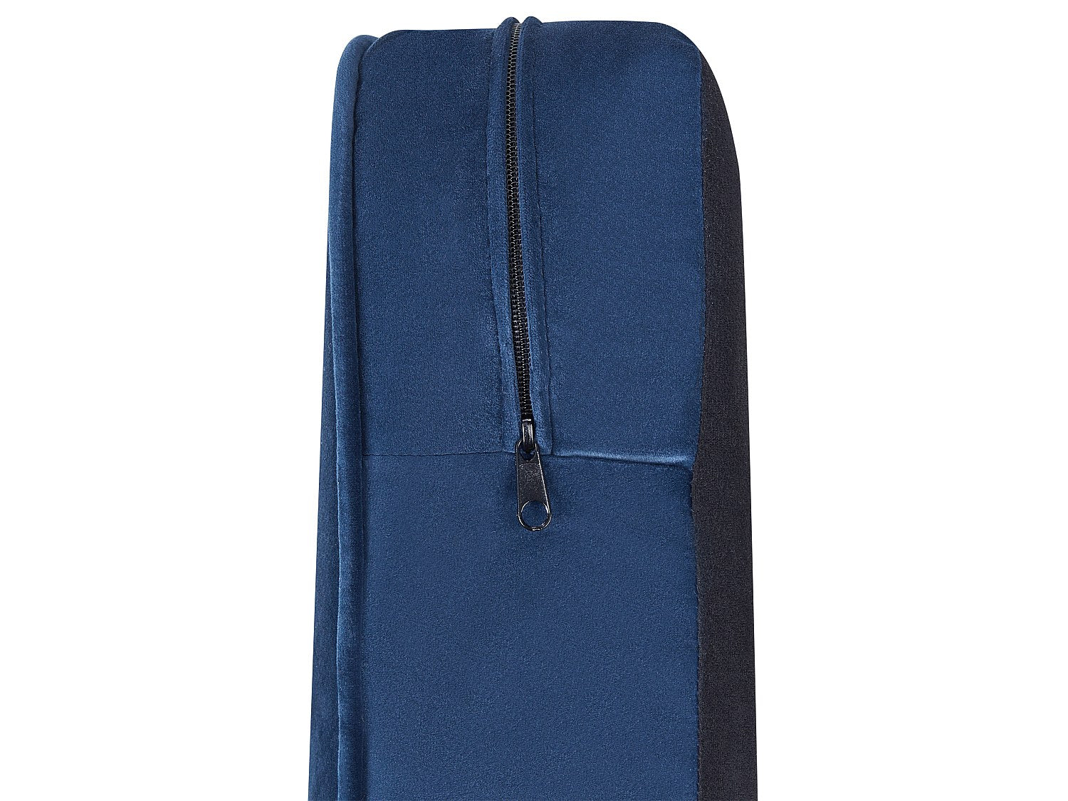 Fauteuil Chesterfield bleu velours