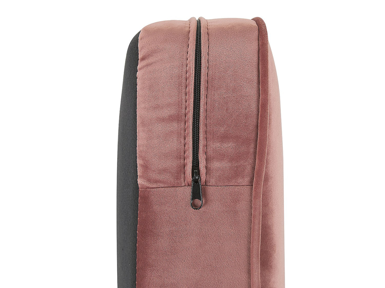 Fauteuil Chesterfield rose velours
