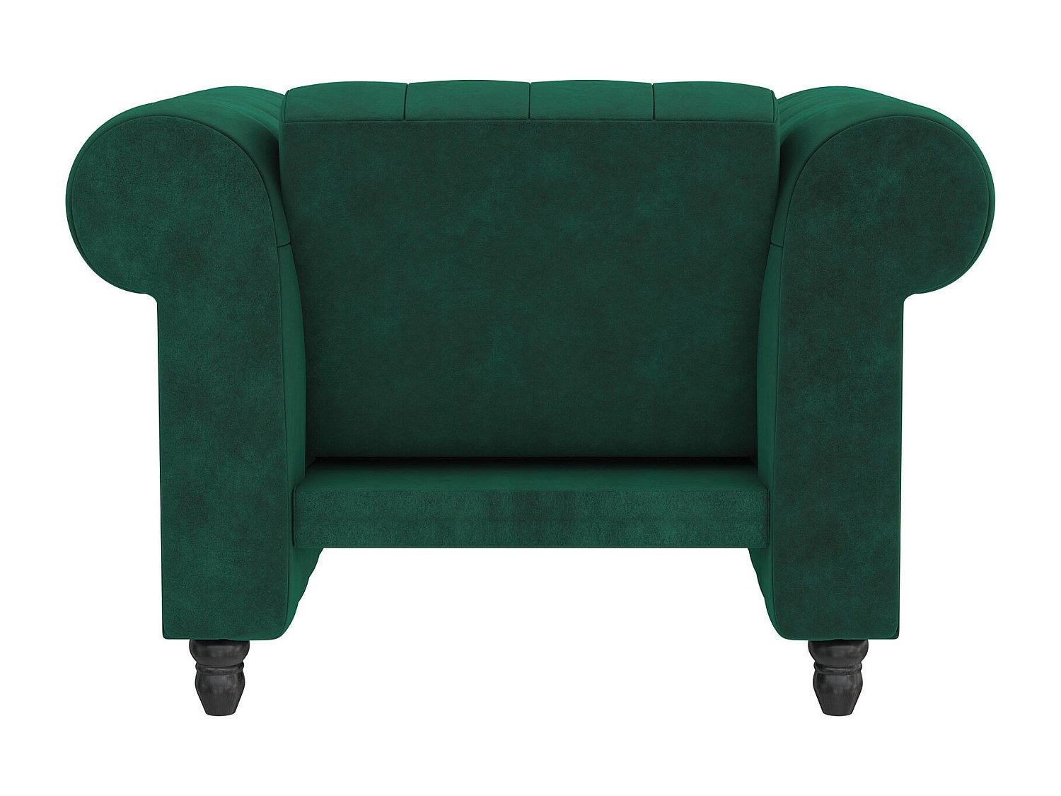 Fauteuil Chesterfield vert velours