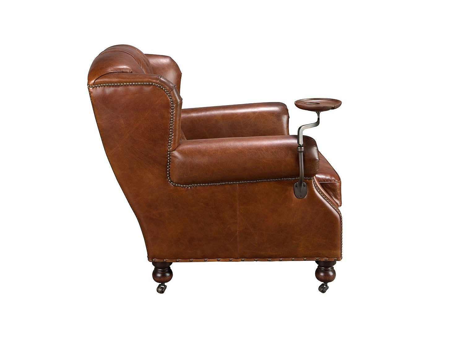 Fauteuil Chesterfield marron cuir - Angel Cerda