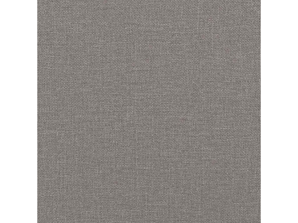 Canapé Chesterfield droit 3 places taupe tissu